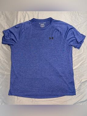 Under Armour Men’s Short Sleeve Heatgear Performance Tee - Royal/Heather Blue